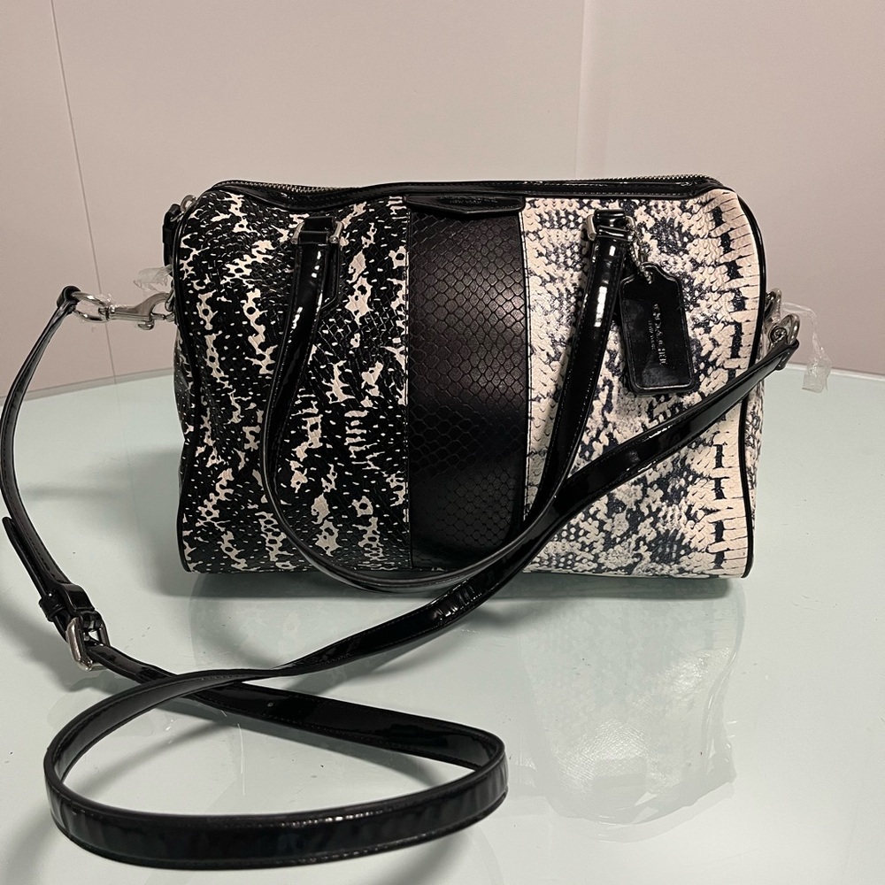 Coach Chic Snakeskin Pattern Handbag - image 5